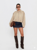 SUEDE BOMBER JAKNA