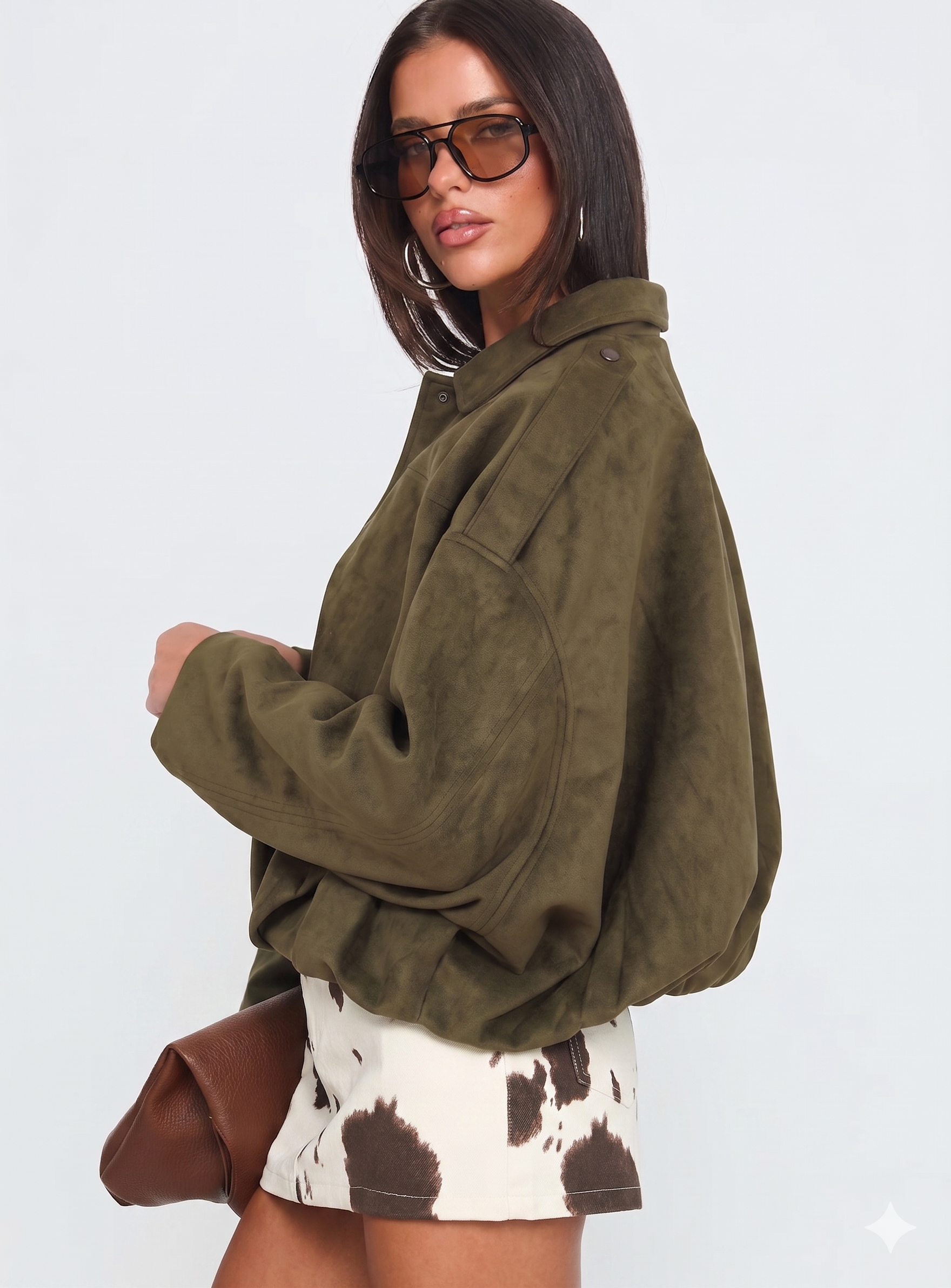 SUEDE BOMBER JAKNA