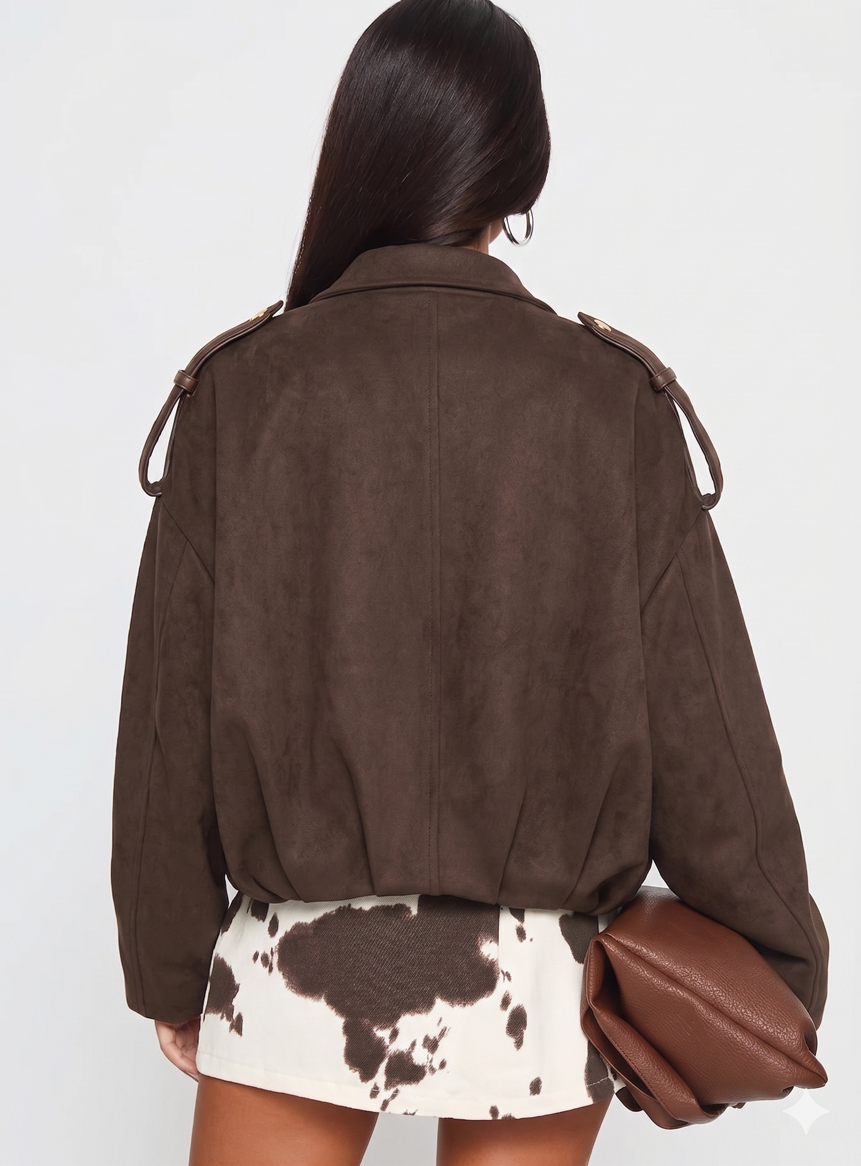 SUEDE BOMBER JAKNA