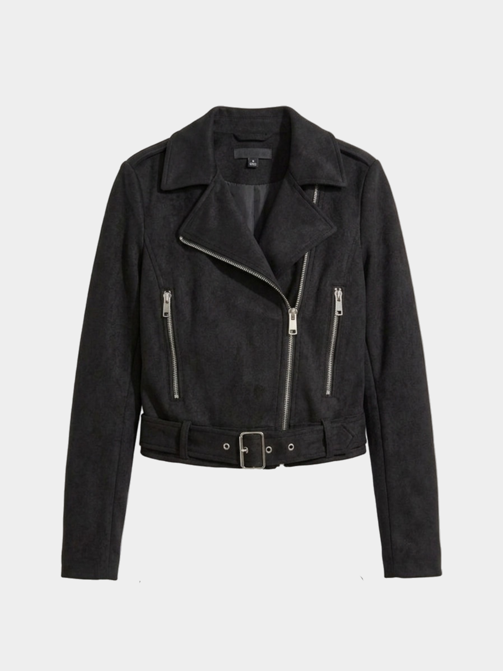 SUEDE BIKER JAKNA SA KAIŠEM